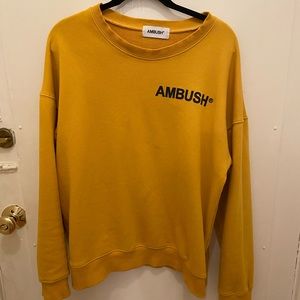 Ambush Yellow Gold Crewneck Sweater Size Medium
